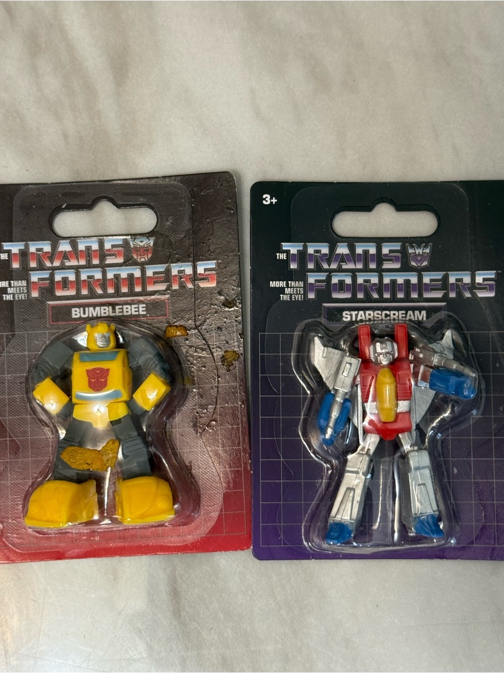 Transformers mini figurines New Starscream & Bubble Bee
